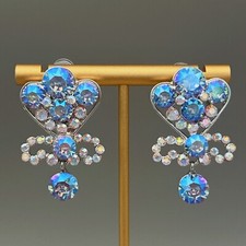 Ohrringe in Brautstrauß-Optik mit funkelnden Swarovski® Kristall Geschenk Neu