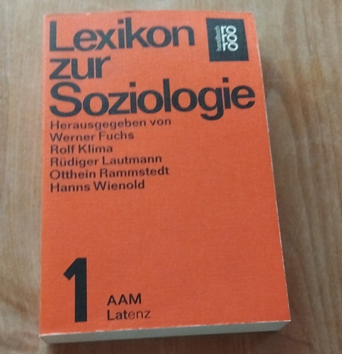 Rowohlt lexikon zur soziologie - zur,