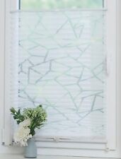 Plissee  Ausbrenner weiß zickzack Muster klemmen ohne Bohren Klemmplissee Rollo