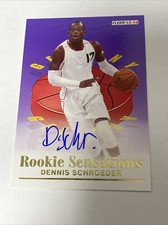 2013-14 Fleer Retro Rookie Sensations Autogramm Dennis Schröder Deutschland ??