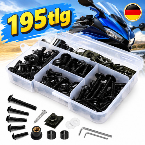 195pcs motorrad schraubenset - 195pcs,