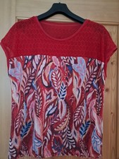 Shirt rot Muster Damen Gr. 40 street one