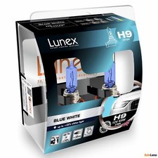 2x H9 Lunex Blue White 3700K