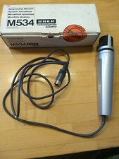 Uher M534 Dynamisches Mikrofon mit Ständer und Verpackung 