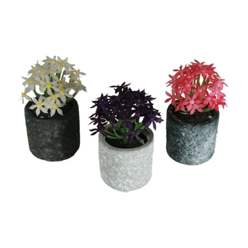 Deko kunstblume stein topf - kunstblume, im