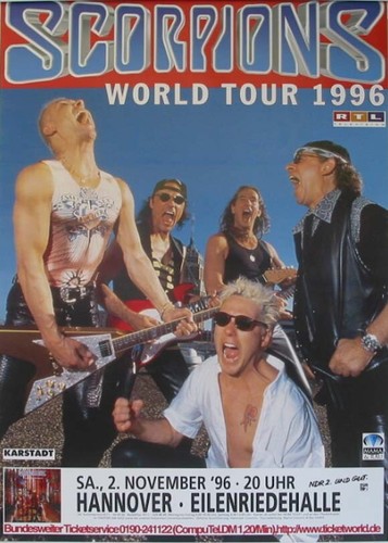 Scorpions hannover 1996 - hannover, rare