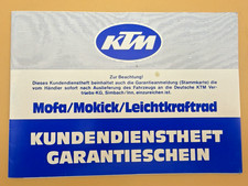 KTM Kundendienstheft