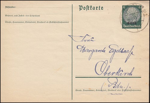 Elsaß postkarte 2 - p,