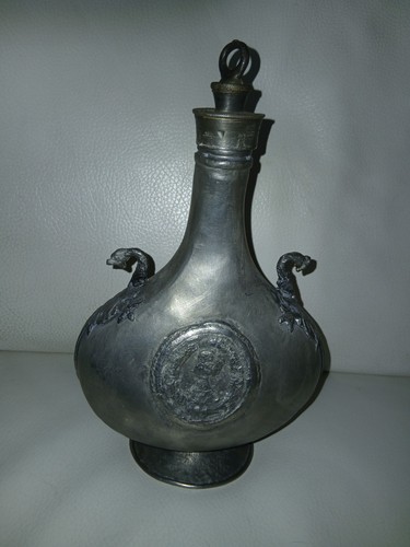 Zinn flasche hoch wohl - zinn,