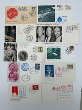 10x Sonderstempel u. Freistempel Apollo-Mondprogramm Deutschland Space