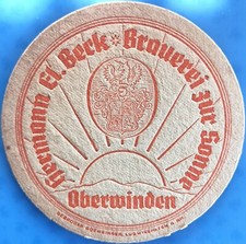 Alter Bierdeckel VK Brauerei