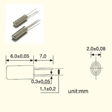 Uhren-Quarz 32,768 000 kHz
