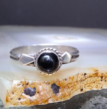 Ring Silber 925  schwarzer