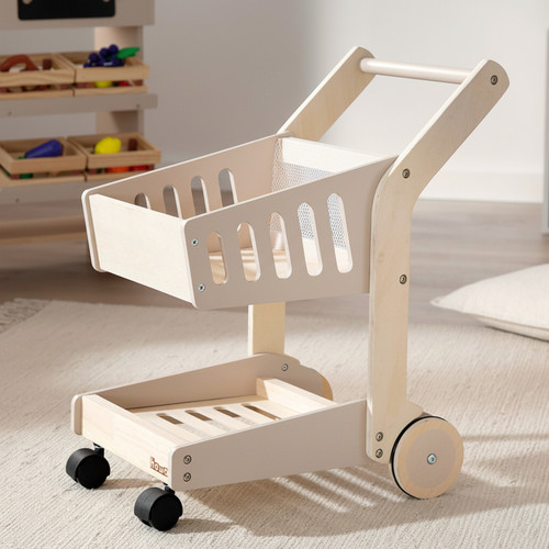 Howa einkaufswagen aus holz - aus,