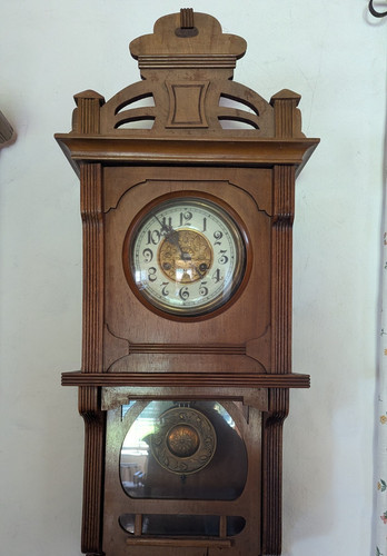 Pendelwanduhr holz braun - holz,