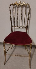 Vintage stuhl aus messing - stuhl,