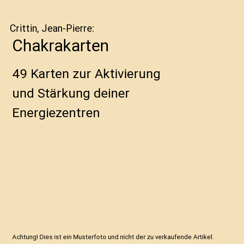 Chakrakarten karten zur - karten,
