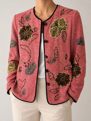 Elegante bestickte damenjacke - elegante,