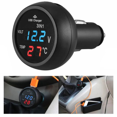 3in1 kfz led voltmeter - kfz,