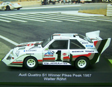 Audi Quattro S1 weiss " Winner Pikes Peak 87 W.Röhrl "  CMR Nr : WRC018