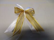 10  Deko Schleifen - gold