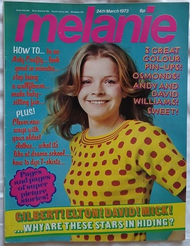 Melanie magazine march 1973 - magazine, 24