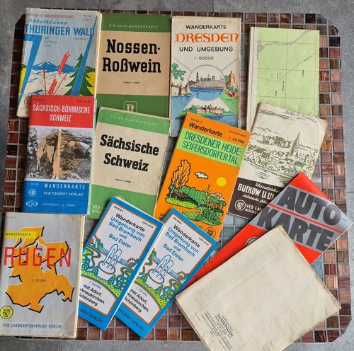 Alte ddr wanderkarten - ddr,