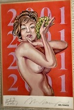 Mel Ramos, Sticker, nummeriert und signiert