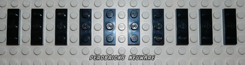 Lego basic platten 1x3 - platten,