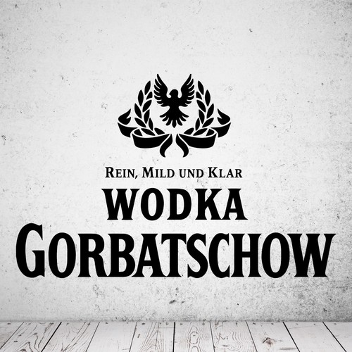 Wandtattoo wodka gorbatschow - wodka,