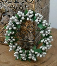 Dekokranz Perlen silber 9cm