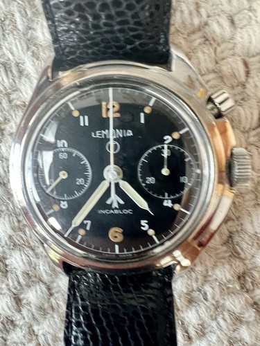 Lemania military chronograph - military,