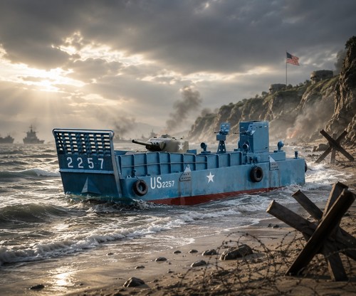 Landungsboot lcm normandy - landungsboot,