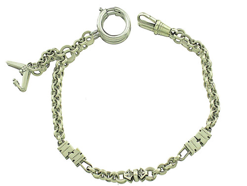 Antike taschenuhrkette silber - taschenuhrkette,