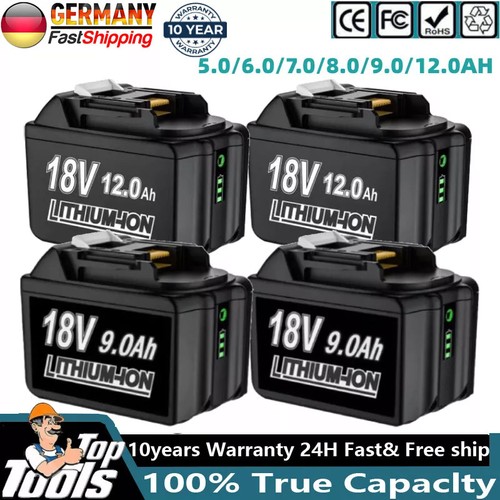 18v 6ah 9ah - 6x, akku