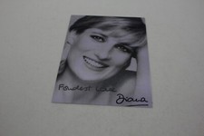 LADY DIANA Repro-Autogramm