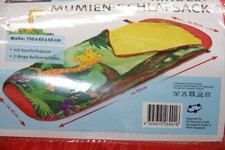 Schlafsack mit Rucksack Mumienschlafsack Tiere Giraffe Camping Reisebett Beutel