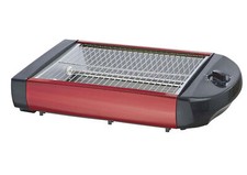 Tischröster rot EPIQ 80001211 Flachtoaster Brötchen-Toaster rösten Toastautomat 