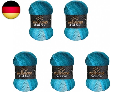 100g wollbiene batik fine - 5, x