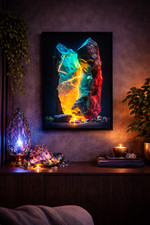 Leuchtender Lava Stein –