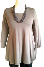 TUNIKA M-L Zipfel-Saum