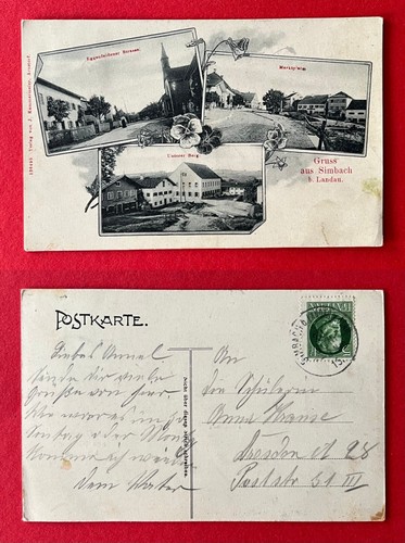 Simbach bei landau - ak, 1915