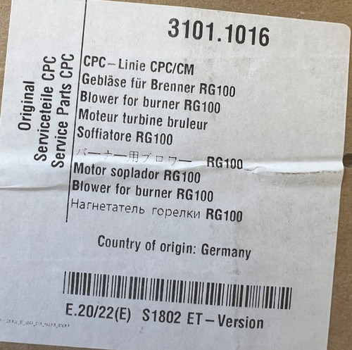 Rational gebläse für brenner - für,