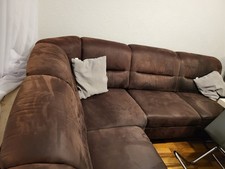 Braune L Förmige Couch