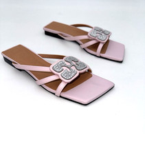 Ganni  Butterfly Strass Flat