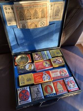 Crüwell Tabak Bielefeld Vertreterkoffer mit Musterschachteln Aschenbecher  etc