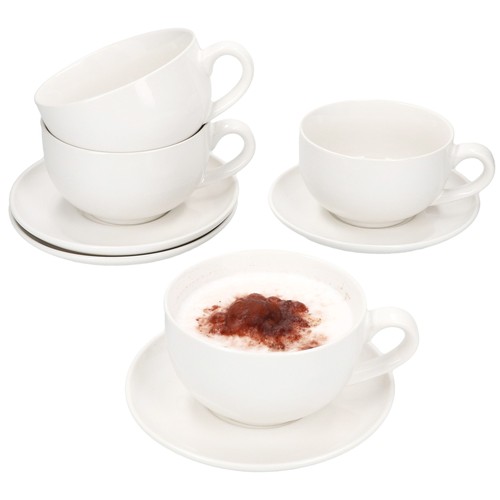 4er set creme cappuccinotassen - 4er,