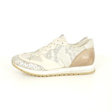 MJUS Sneaker Schnürschuhe Snake Leder Beige Gr. 39 