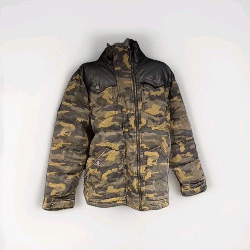 Coogi camo puffer jacket mens - camo,