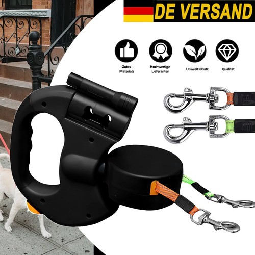 2in1 dual automatik hundeleine - automatik,